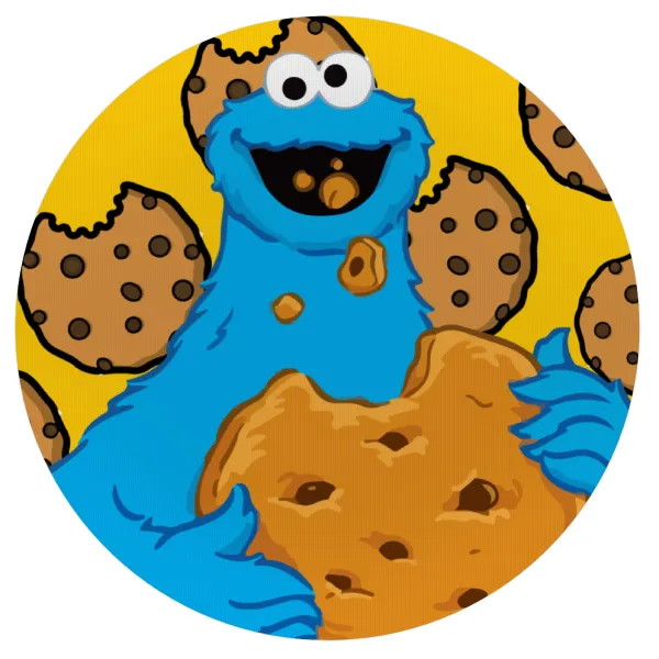 Cookie Monster — Mousepad Στρογγυλό 20cm