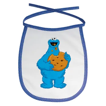 Cookie Monster, Σαλιάρα μωρού αλέκιαστη με κορδόνι Μπλε