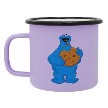 Cookie Monster, Κούπα Μεταλλική εμαγιέ ΜΑΤ Light Pastel Purple 360ml