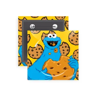 Cookie Monster, Κονκάρδα παραμάνα τετράγωνη 5x5cm