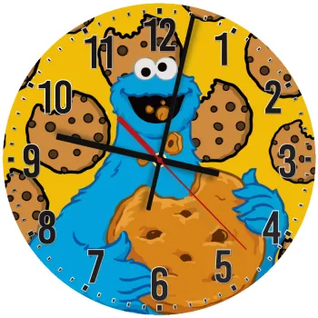 Cookie Monster, Ρολόι τοίχου ξύλινο (30cm)