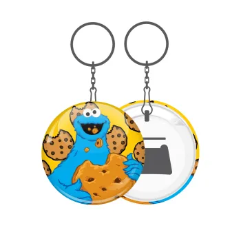 Cookie Monster, Μπρελόκ μεταλλικό 5cm με ανοιχτήρι