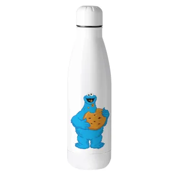 Cookie Monster, Μεταλλικό παγούρι θερμός (Stainless steel), 500ml