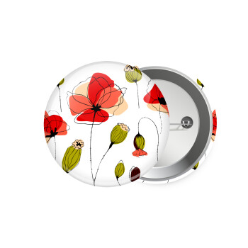 Red poppy flowers papaver, Κονκάρδα παραμάνα 7.5cm
