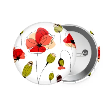 Red poppy flowers papaver, Κονκάρδα παραμάνα 7.5cm