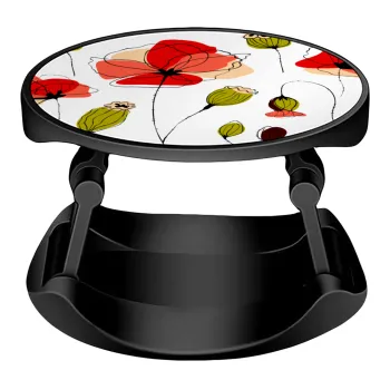 Red poppy flowers papaver, Phone Holders Stand  Stand Βάση Στήριξης Κινητού στο Χέρι