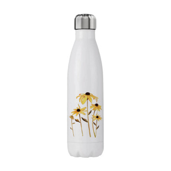 Daisies flower, Stainless steel, double-walled, 750ml
