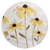 Daisies flower, Επιφάνεια κοπής γυάλινη στρογγυλή (30cm)