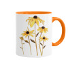 Mug colored orange, ceramic, 330ml