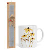 Easter Set, Ceramic Cup (330ml) & Easter aromatic flat candle (30cm) (GRAY)