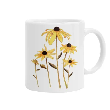 Daisies flower, Κούπα, κεραμική, 330ml