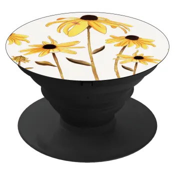 Daisies flower, Phone Holders Stand  Μαύρο Βάση Στήριξης Κινητού στο Χέρι