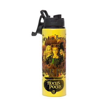 Hocus Pocus, Metallic water bottle with safety lid, 850ml aluminum