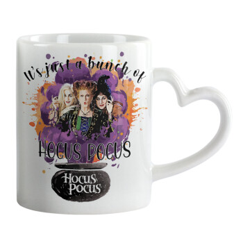 Hocus Pocus, Mug heart handle, ceramic, 330ml