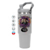 GREY color, 890ml (30oz) stainless Steel Tumbler with Handle