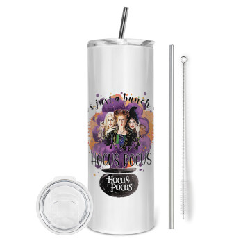 Hocus Pocus, Tumbler stainless steel 600ml, with metal straw & cleaning brush