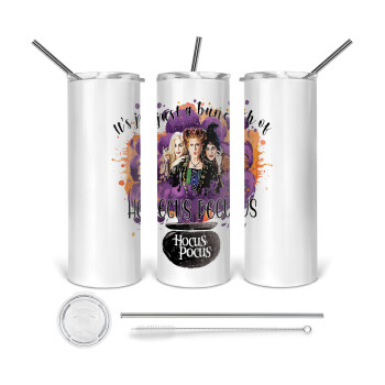 Hocus Pocus, 360 Eco friendly stainless steel tumbler 600ml, with metal straw & cleaning brush