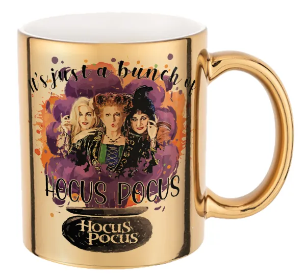Hocus Pocus — Κούπα κεραμική, χρυσή καθρέπτης, 330ml