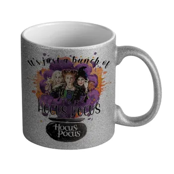 Hocus Pocus, Κούπα Ασημένια Glitter που γυαλίζει, κεραμική, 330ml