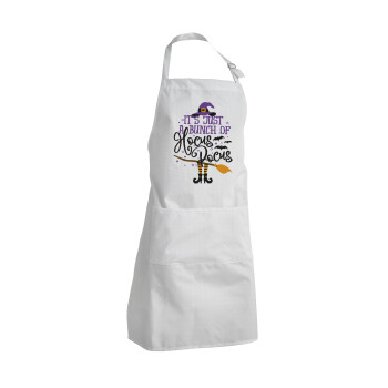 It's just a bunch of hocus pocus - halloween, Adult Chef Apron (with sliders and 2 pockets)