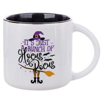 It's just a bunch of hocus pocus - halloween, Κούπα κεραμική 400ml Λευκή/Μαύρη