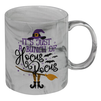 It's just a bunch of hocus pocus - halloween, Mug ceramic marble style, 330ml