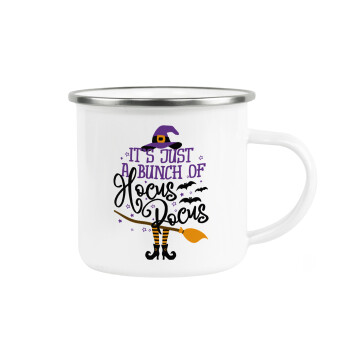 It's just a bunch of hocus pocus - halloween, Metallic enamel cup white 360ml