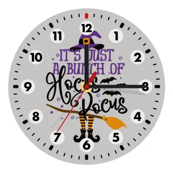 It's just a bunch of hocus pocus - halloween, Ρολόι τοίχου ξύλινο (20cm)