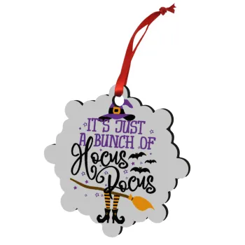 It's just a bunch of hocus pocus - halloween, Christmas ornament snowflake wooden 7.5cm