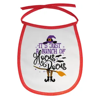 It's just a bunch of hocus pocus - halloween, Σαλιάρα μωρού αλέκιαστη με κορδόνι Κόκκινη