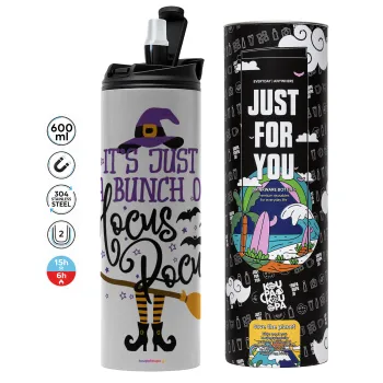 It's just a bunch of hocus pocus - halloween, Tumbler stainless steel GREY 600ml