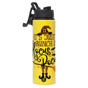 It's just a bunch of hocus pocus - halloween, Μεταλλικό παγούρι νερού με καπάκι ασφαλείας, αλουμινίου 850ml