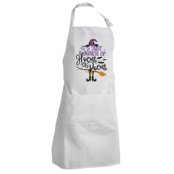 It's just a bunch of hocus pocus - halloween, Adult Chef Apron (with sliders and 2 pockets)