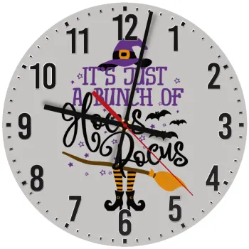 It's just a bunch of hocus pocus - halloween, Ρολόι τοίχου ξύλινο (30cm)