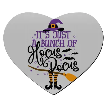 It's just a bunch of hocus pocus - halloween, Mousepad heart 23x20cm