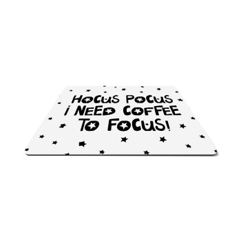 Hocus pocus i need coffee to focus - halloween, Mousepad rect 27x19cm