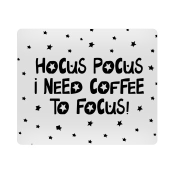 Hocus pocus i need coffee to focus - halloween, Mousepad rect 23x19cm
