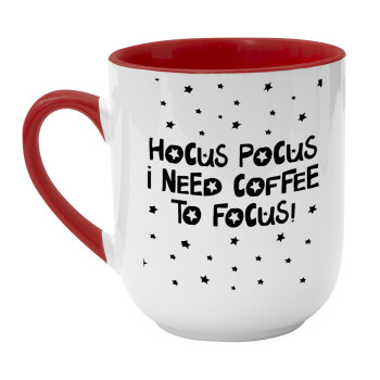 Hocus pocus i need coffee to focus - halloween, Κούπα κεραμική tapered 260ml