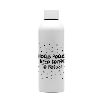 Hocus pocus i need coffee to focus - halloween, Μεταλλικό παγούρι νερού, 304 Stainless Steel 800ml