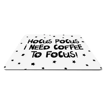 Hocus pocus i need coffee to focus - halloween, Mousepad rect 27x19cm