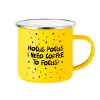 Yellow Enamel Metallic Cup 360ml