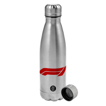 Formula 1, Metallic water bottle, stainless steel, 750ml