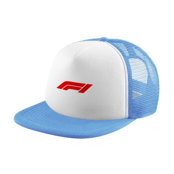 Formula 1, Καπέλο Soft Trucker με Δίχτυ Γαλάζιο/Λευκό