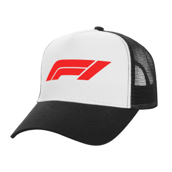 Formula 1, Καπέλο Structured Trucker, ΛΕΥΚΟ/ΜΑΥΡΟ, (UNISEX, ONE SIZE)