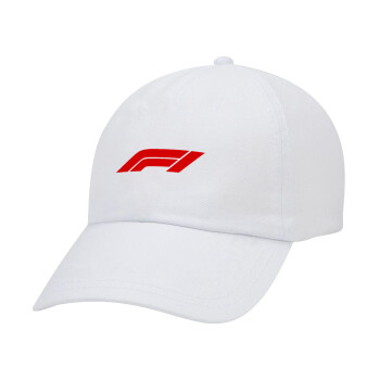 Formula 1, Καπέλο Baseball Λευκό (5-φύλλο, unisex)