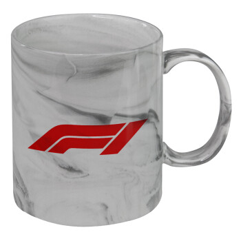 Formula 1, Mug ceramic marble style, 330ml