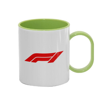 Formula 1, Κούπα (πλαστική) (BPA-FREE) Polymer Πράσινη για παιδιά, 330ml