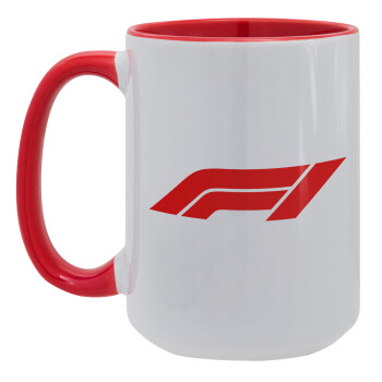 Formula 1, Κούπα Mega 15oz, κεραμική Κόκκινη, 450ml