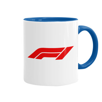 Formula 1, Κούπα χρωματιστή μπλε, κεραμική, 330ml