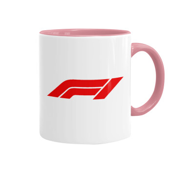 Formula 1, Κούπα χρωματιστή ροζ, κεραμική, 330ml